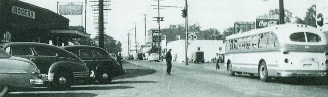 19. Greyhound bus in Downtown Smyrna 1948