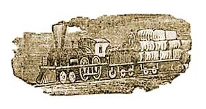 7. Railroad transporting cotton